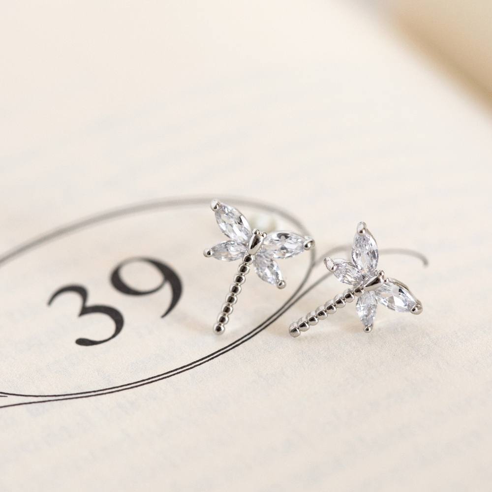 Sparkling Dragonfly Studs - Only 4 left! - Picture 2 of 9